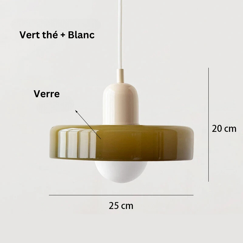 Suspension en Verre Coloré - Arlequin