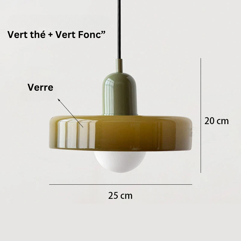 Suspension en Verre Coloré - Arlequin