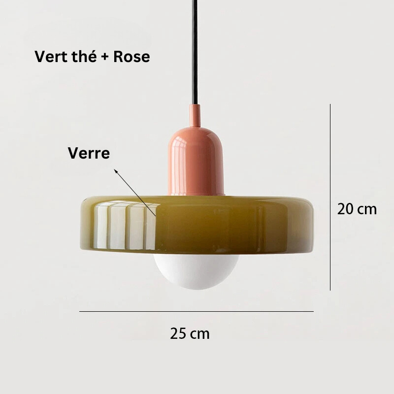 Suspension en Verre Coloré - Arlequin