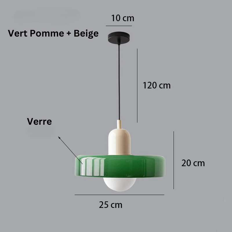Suspension en Verre Coloré - Arlequin