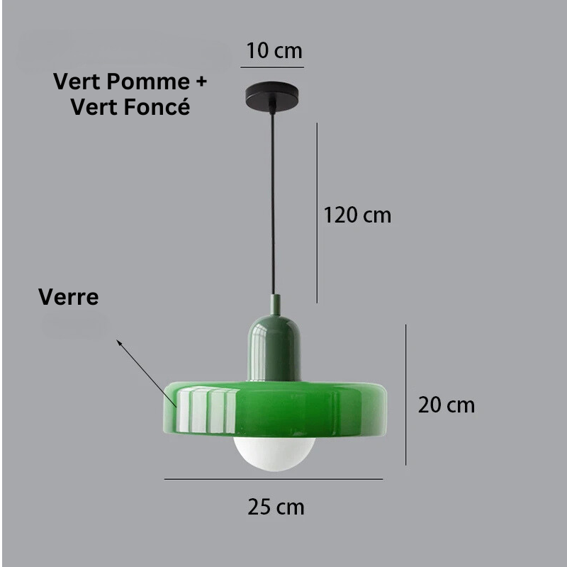 Suspension en Verre Coloré - Arlequin