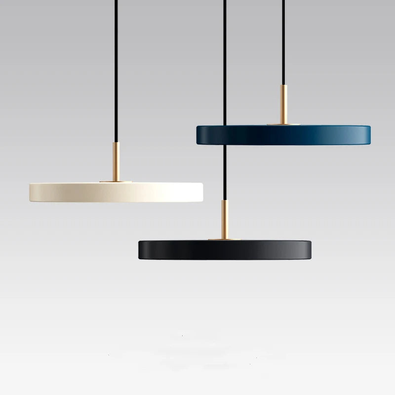 Suspension LED Minimaliste en Disque - Snow
