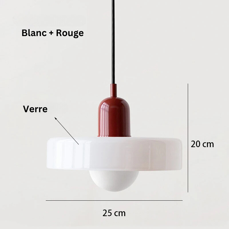 Suspension en Verre Coloré - Arlequin