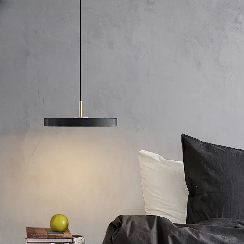Suspension LED Minimaliste en Disque - Snow