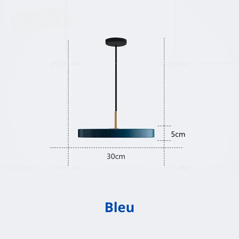 Suspension LED Minimaliste en Disque - Snow