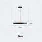 Suspension LED Minimaliste en Disque - Snow
