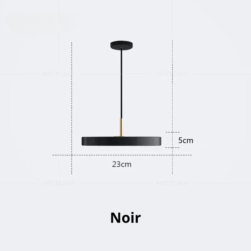 Suspension LED Minimaliste en Disque - Snow