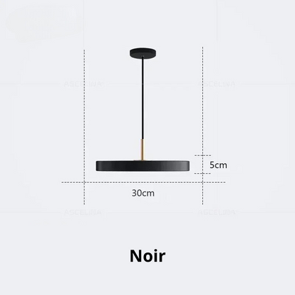 Suspension LED Minimaliste en Disque - Snow