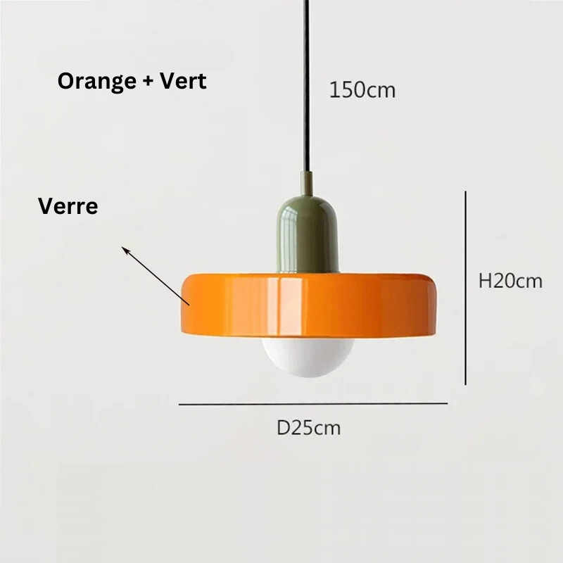 Suspension en Verre Coloré - Arlequin