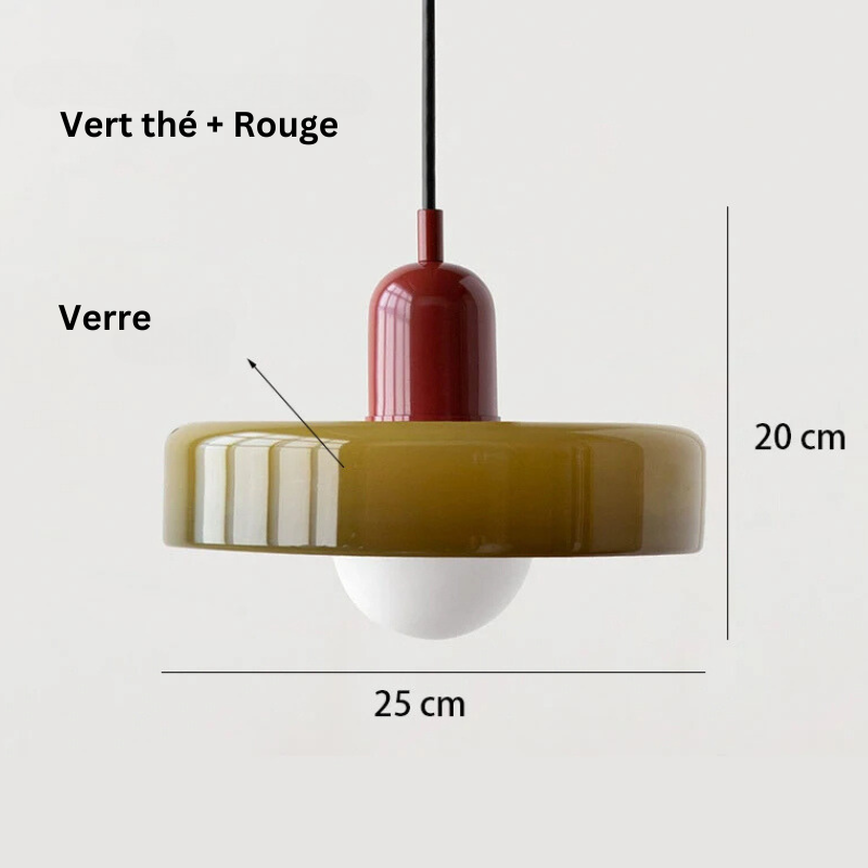 Suspension en Verre Coloré - Arlequin