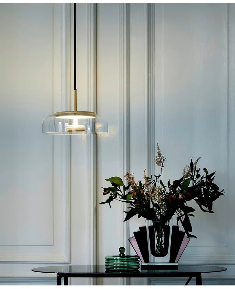 Suspension Verre et Laiton – Mira