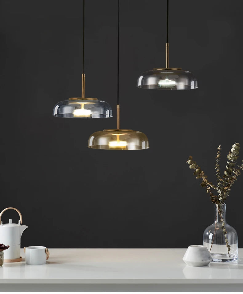 Suspension Verre et Laiton – Mira