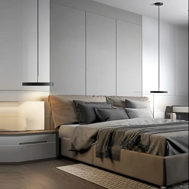 Suspension LED Minimaliste en Disque - Snow