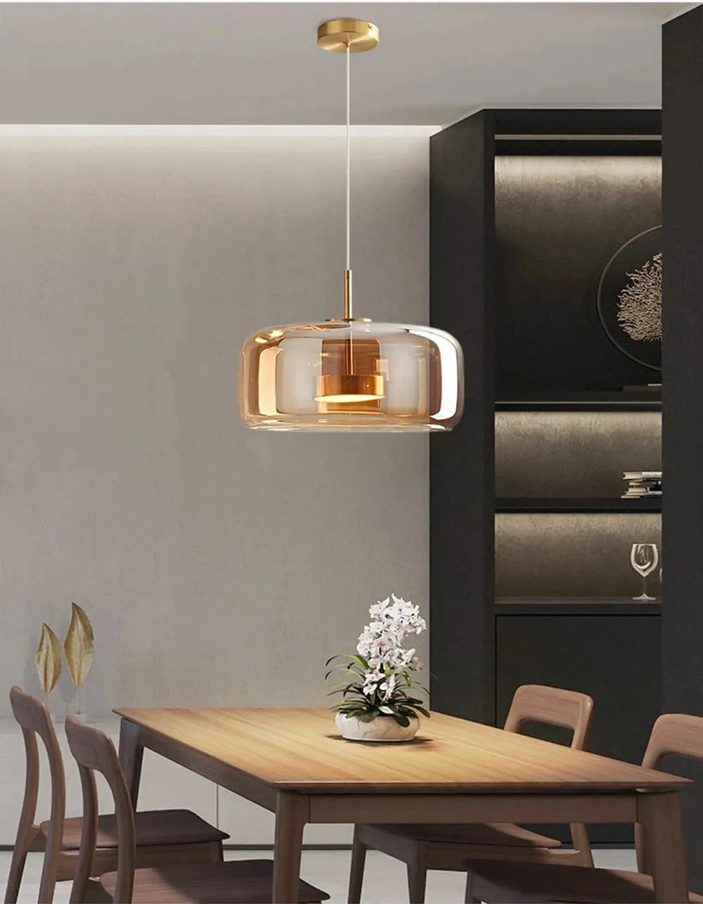 Suspension Luminaire Moderne en Verre