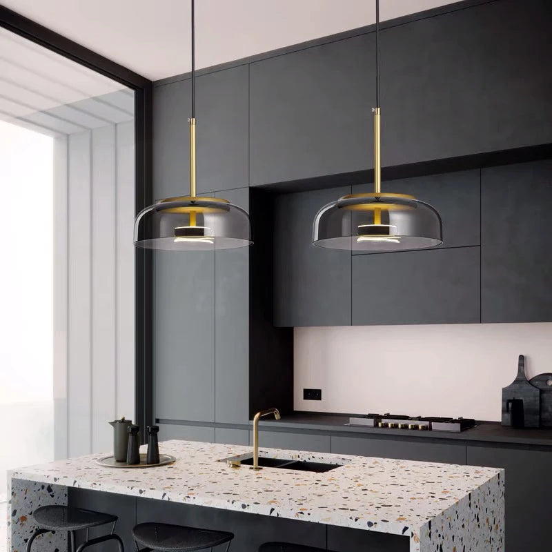 Suspension Verre et Laiton – Mira