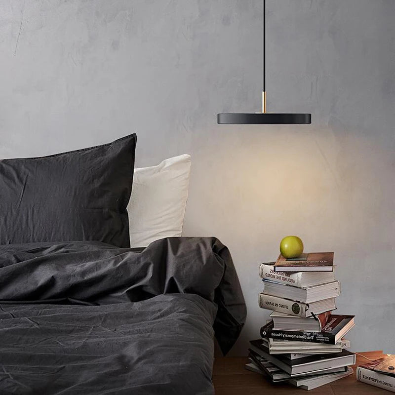 Suspension LED Minimaliste en Disque - Snow