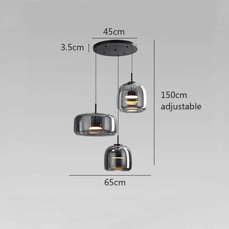 Suspension Luminaire Moderne en Verre