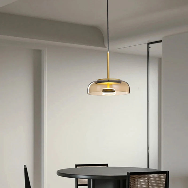Suspension Verre et Laiton – Mira
