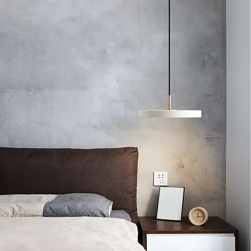 Suspension LED Minimaliste en Disque - Snow