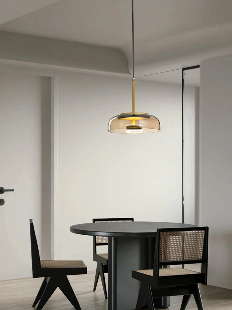 Suspension Verre et Laiton – Mira